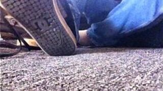 Stripping off my sweaty shoes and socks - porn video