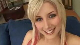 Hardfucked Teen bimbo swallows a load - porn video