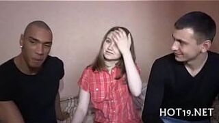 Chubby cock for teen pussy - porn video